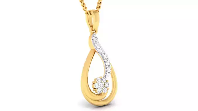 Women pendant earrings set 3dm mgx render detail 