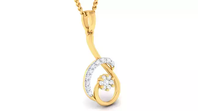 Women pendant earrings set 3dm mgx render detail 