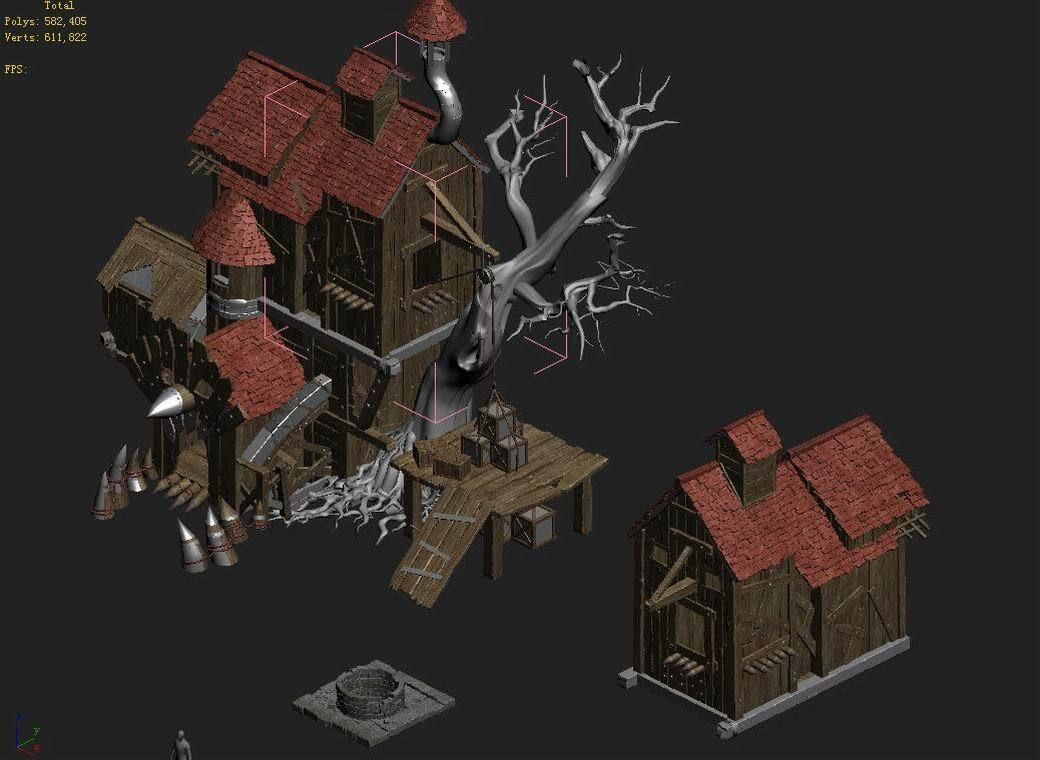 Game DN100 3D model_4