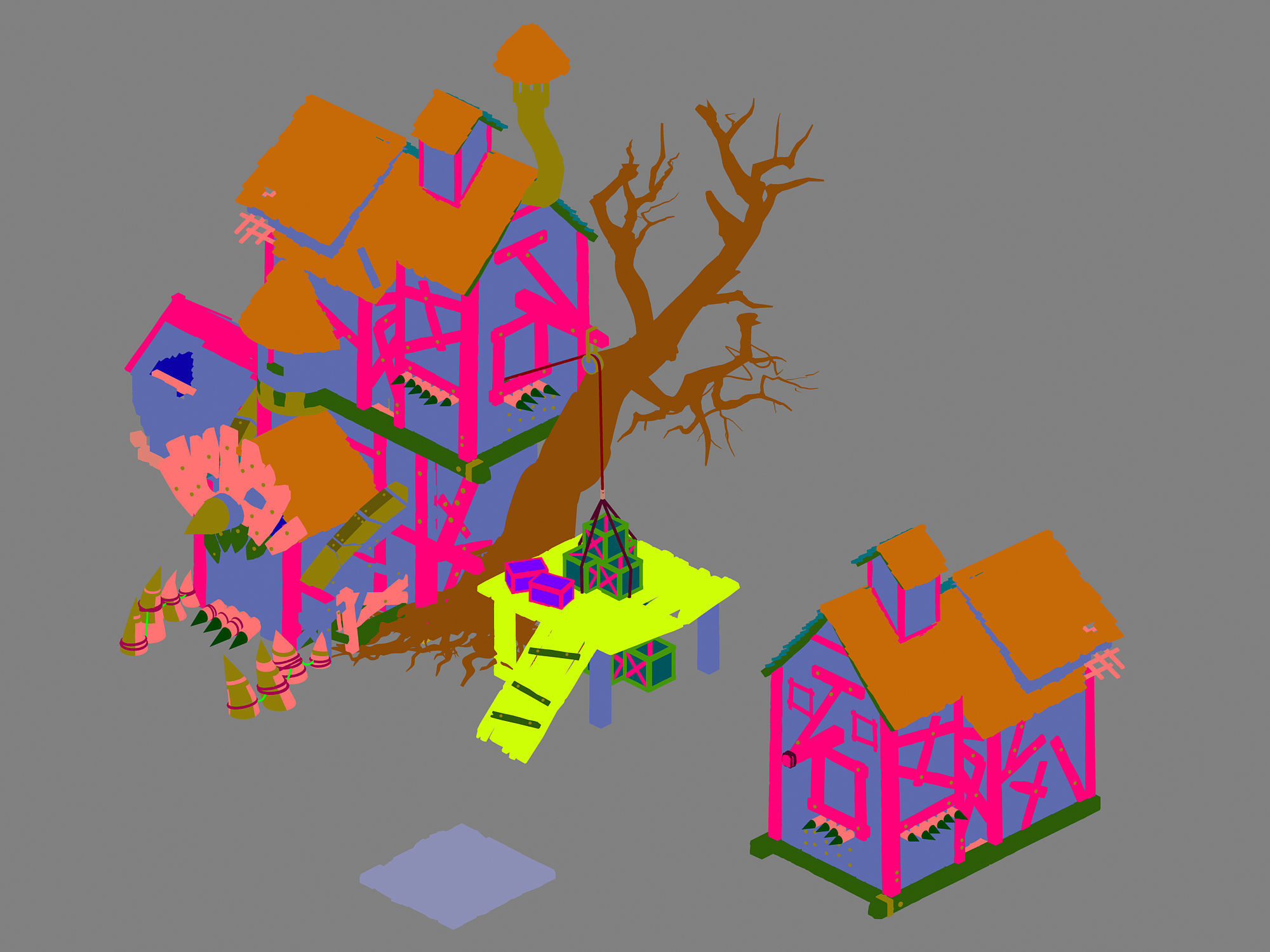 Game DN100 3D model_3