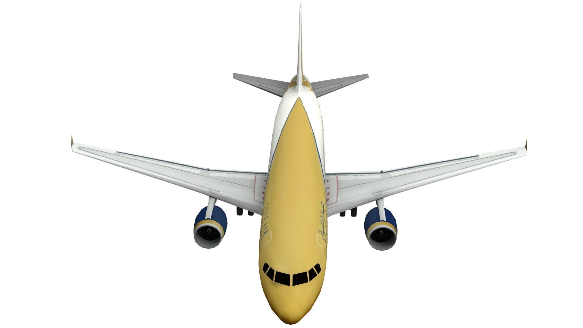 Lowpoly Airbus A320 Game Model Low-poly 3D model_5