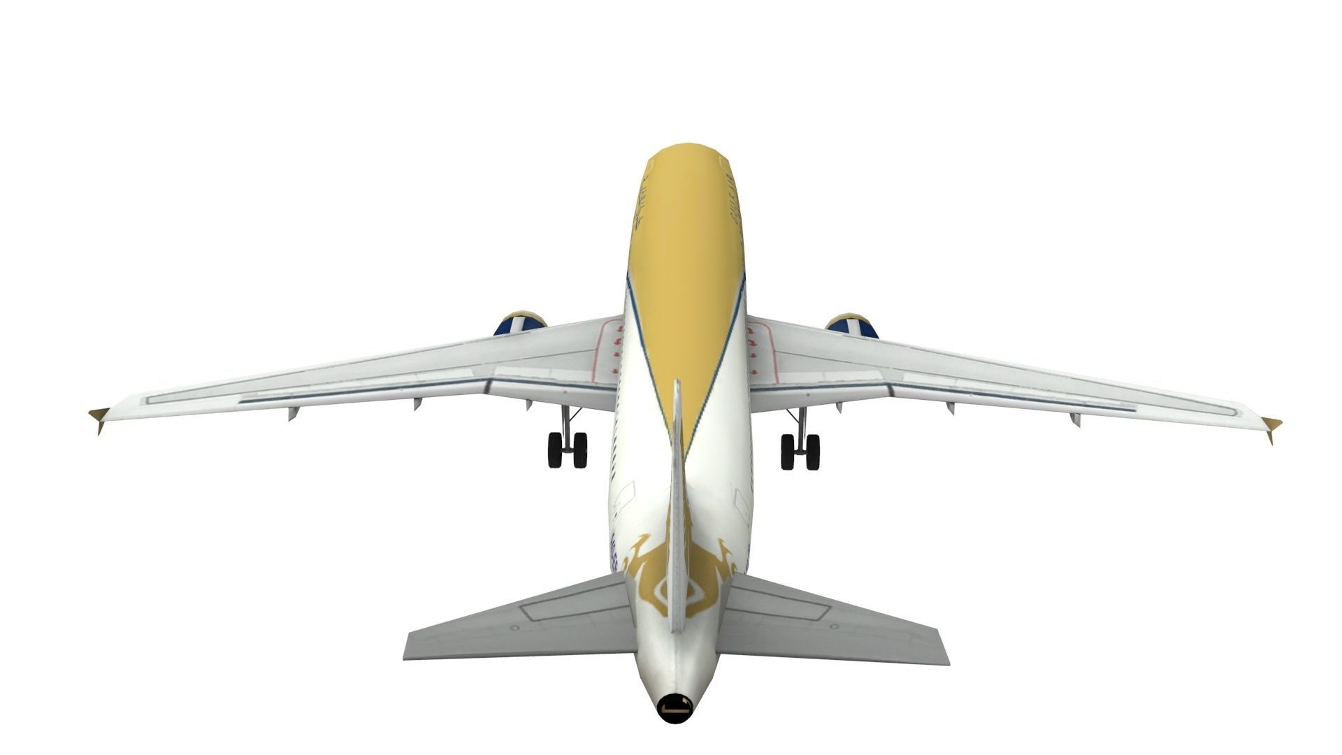 Lowpoly Airbus A320 Game Model Low-poly 3D model_4