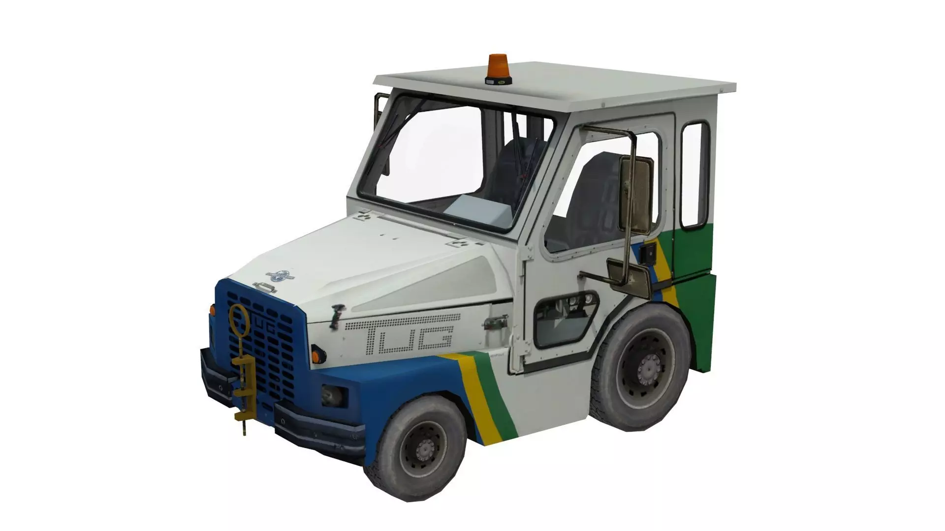 Lowpoly TUG Aviation Equip M1A50 Low-poly 3D model_0