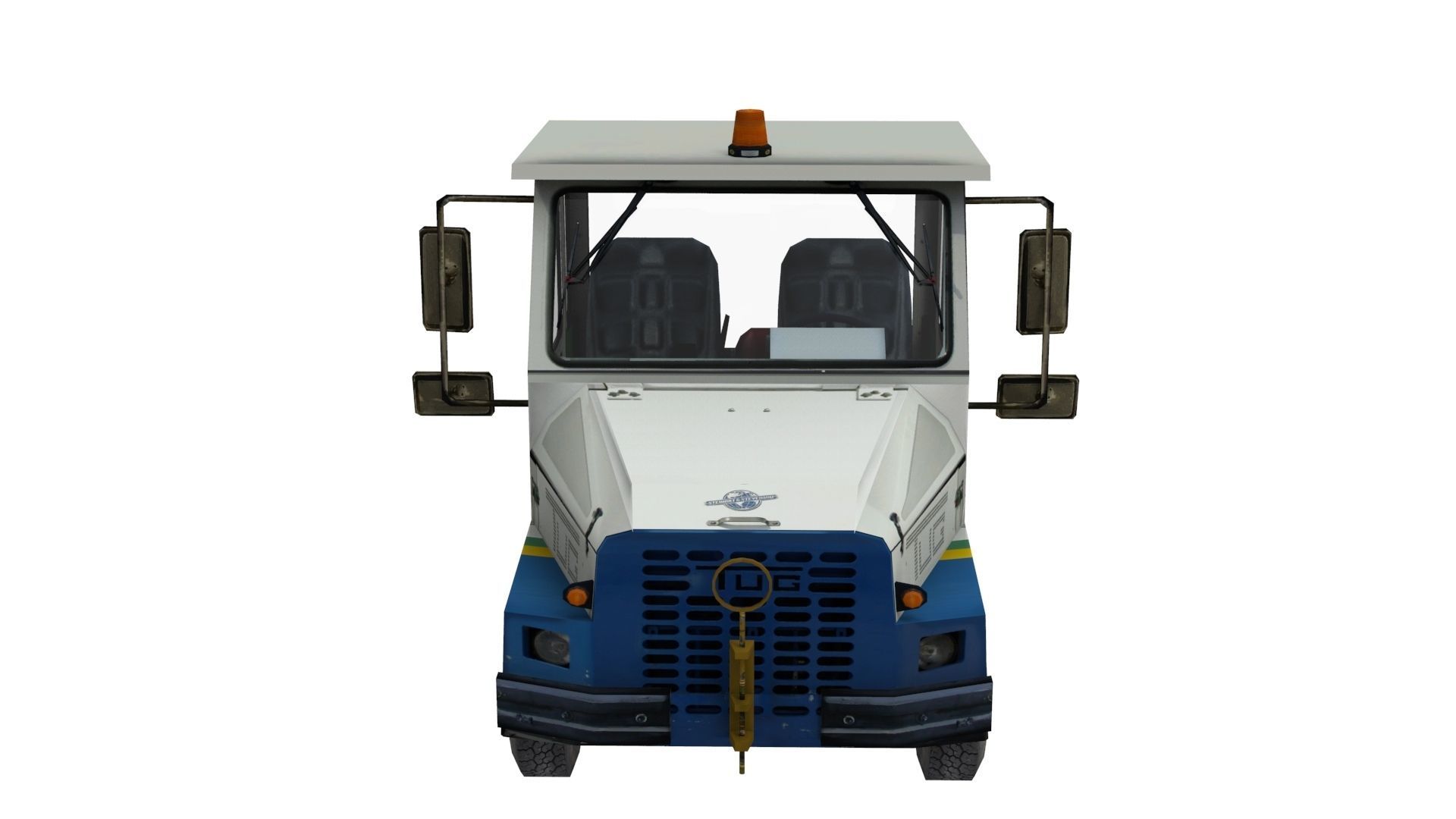 Lowpoly TUG Aviation Equip M1A50 Low-poly 3D model_4