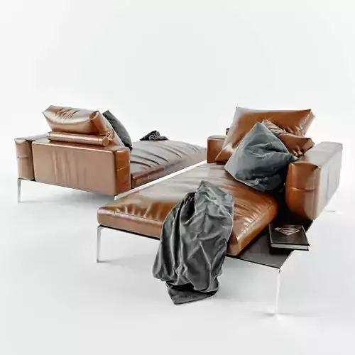 Sofa Flexform Lifesteel 3D model 3D model