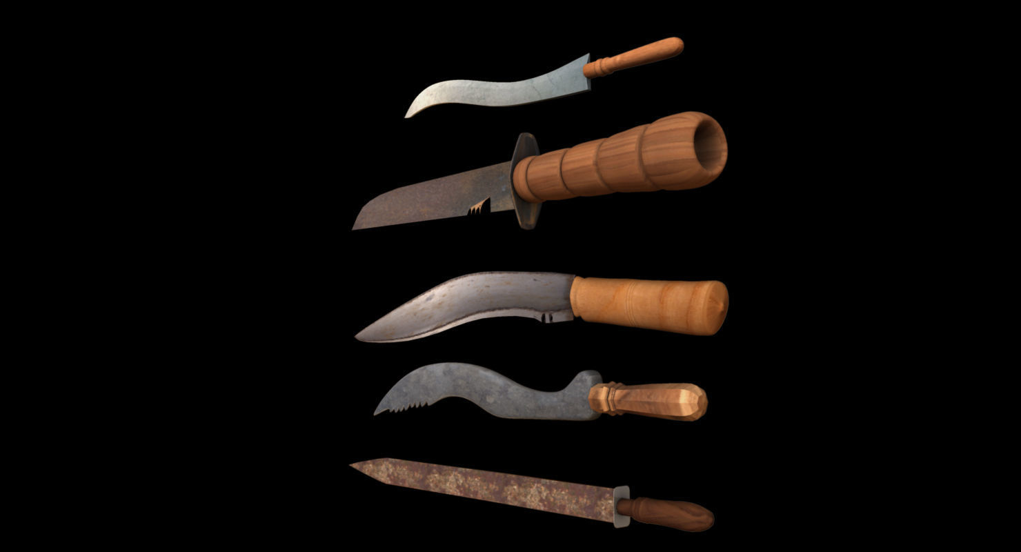 old kinfe 3d model 3D model_1