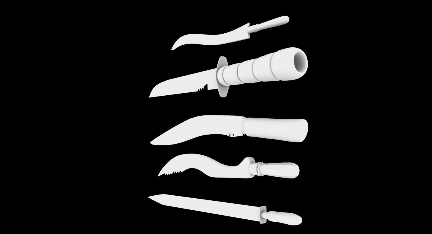 old kinfe 3d model 3D model_2