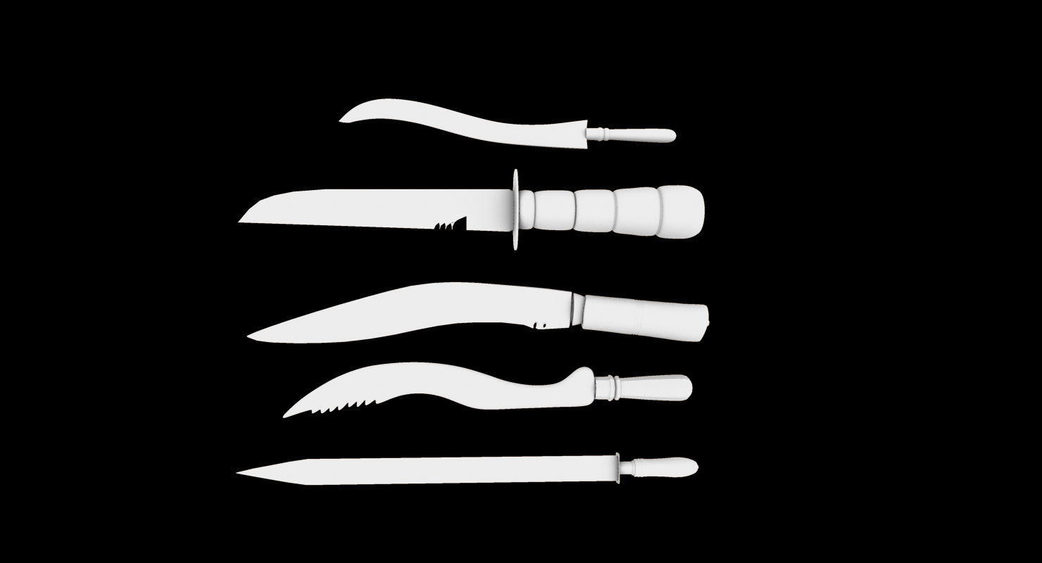 old kinfe 3d model 3D model_3