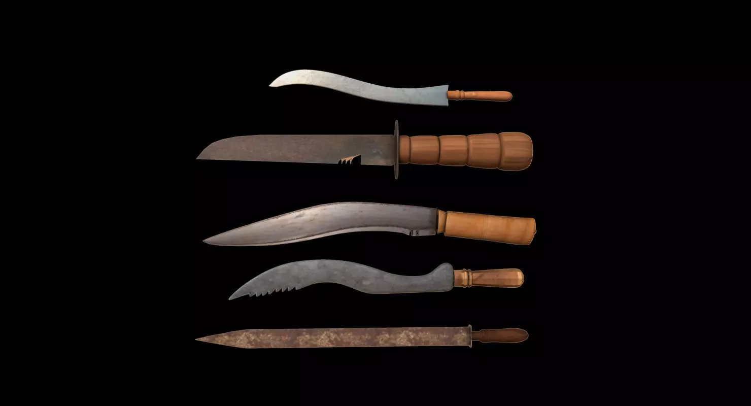 old kinfe 3d model 3D model_0