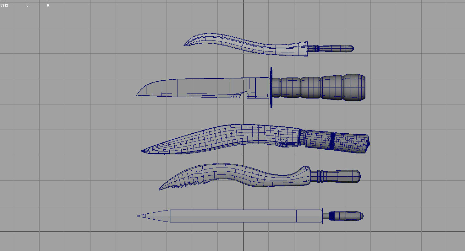 old kinfe 3d model 3D model_6