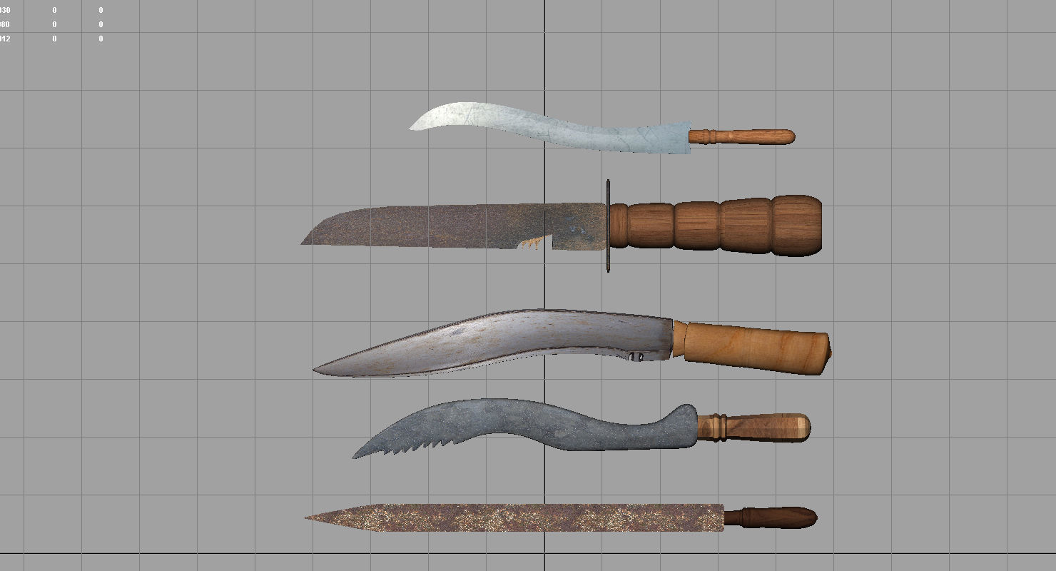 old kinfe 3d model 3D model_4