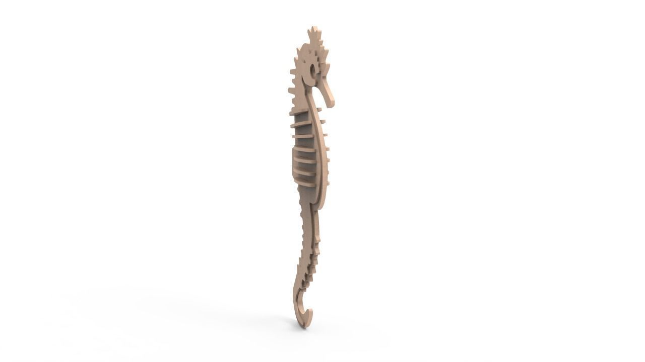 Sea horse KIT 3D print model_2