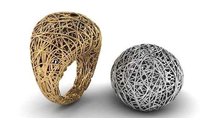womans ring 1931 3D print model