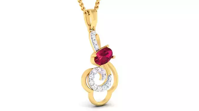 Women pendant earrings set 3dm mgx render detail 