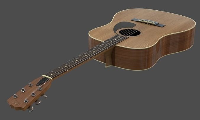 Acoustic Guitar 3D model