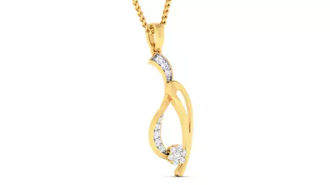 Women pendant earrings set mgx render detail 