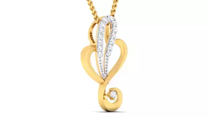 Women pendant earrings set mgx render detail 