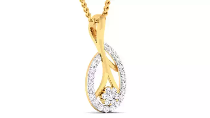 Women pendant earrings set mgx render detail 