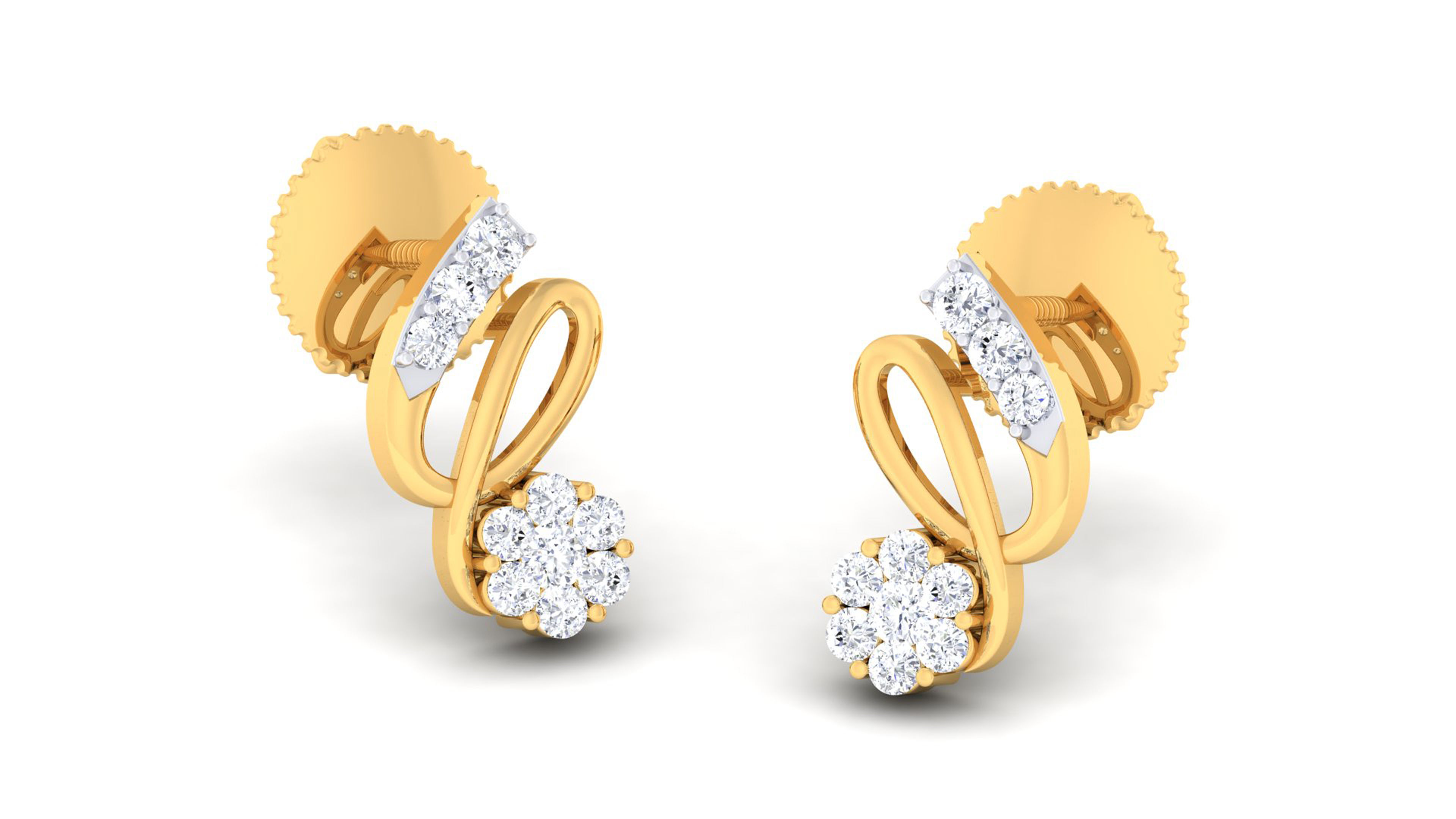 Women pendant earrings set 3dm mgx render detail  3D print model_5