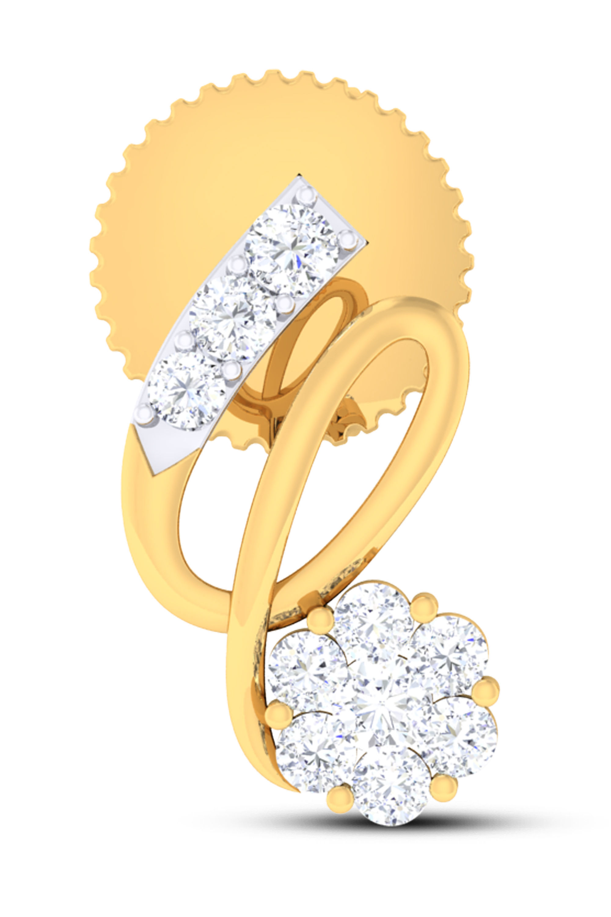 Women pendant earrings set 3dm mgx render detail  3D print model_2