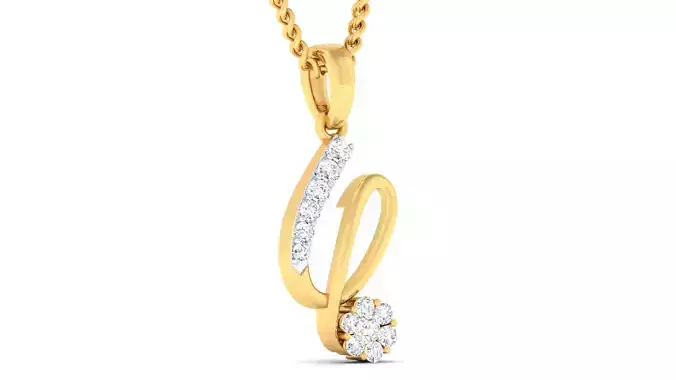 Women pendant earrings set 3dm mgx render detail 