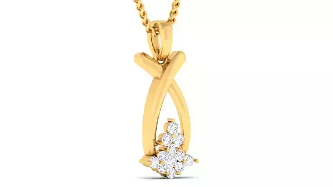 Women pendant earrings set 3dm mgx render detail 