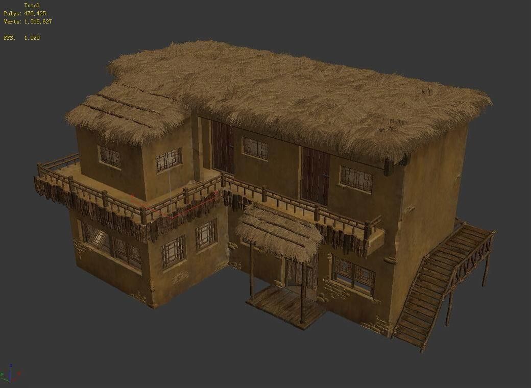 gAME Pei Cheng Building - House 02 3D model_3