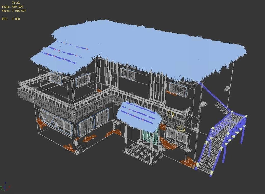 gAME Pei Cheng Building - House 02 3D model_4