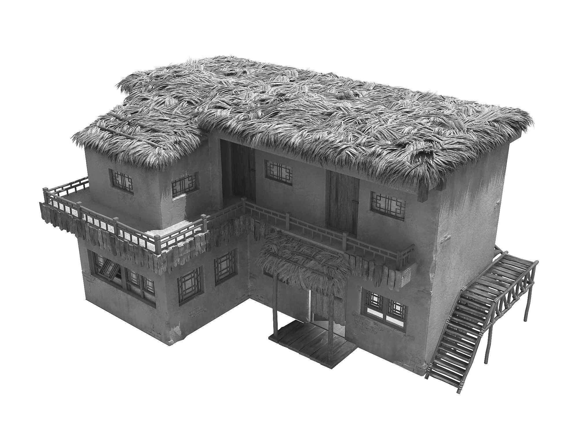 gAME Pei Cheng Building - House 02 3D model_2