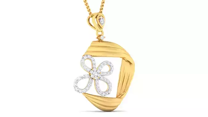 Women pendant earrings set 3dm mgx render detail 