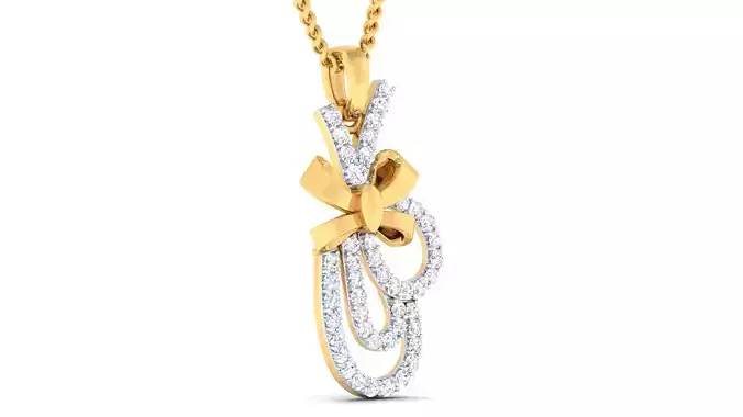 Women pendant earrings set 3dm mgx render detail 