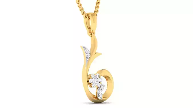 Women pendant earrings set 3dm mgx render detail 