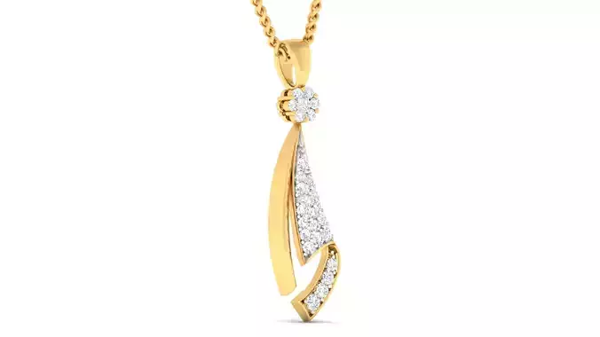 Women pendant earrings set 3dm mgx render detail 