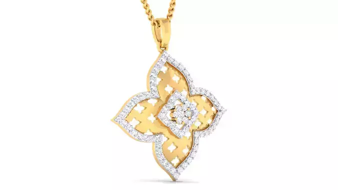 Women pendant earrings set 3dm mgx render detail 