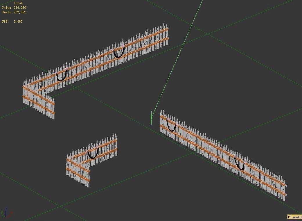 gAME Pei Cheng - Wood Wall 03 3D model_4