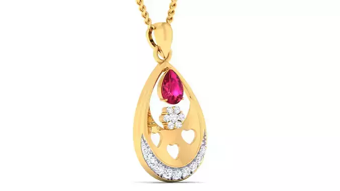 Women pendant earrings set 3dm mgx render detail 