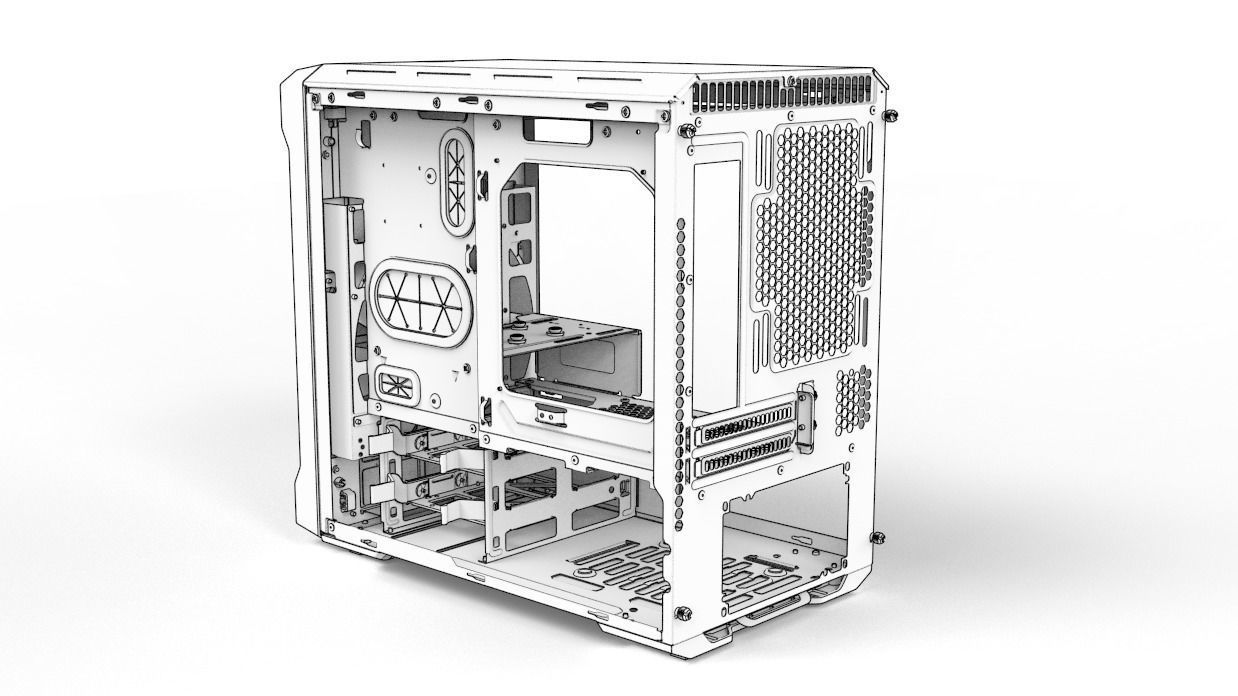 Phanteks Enthoo Evolv ITX PC Case 3D model_15