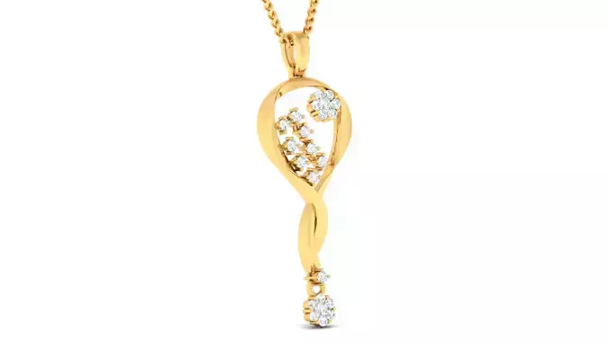 Women pendant earrings set 3dm mgx render detail 