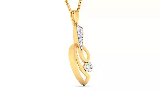 Women pendant earrings set 3dm mgx render detail 