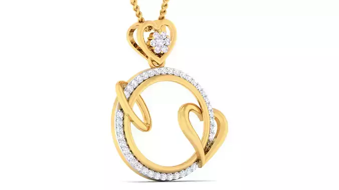 Women pendant earrings set 3dm render detail 