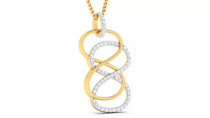 Women pendant earrings set 3dm mgx render detail 