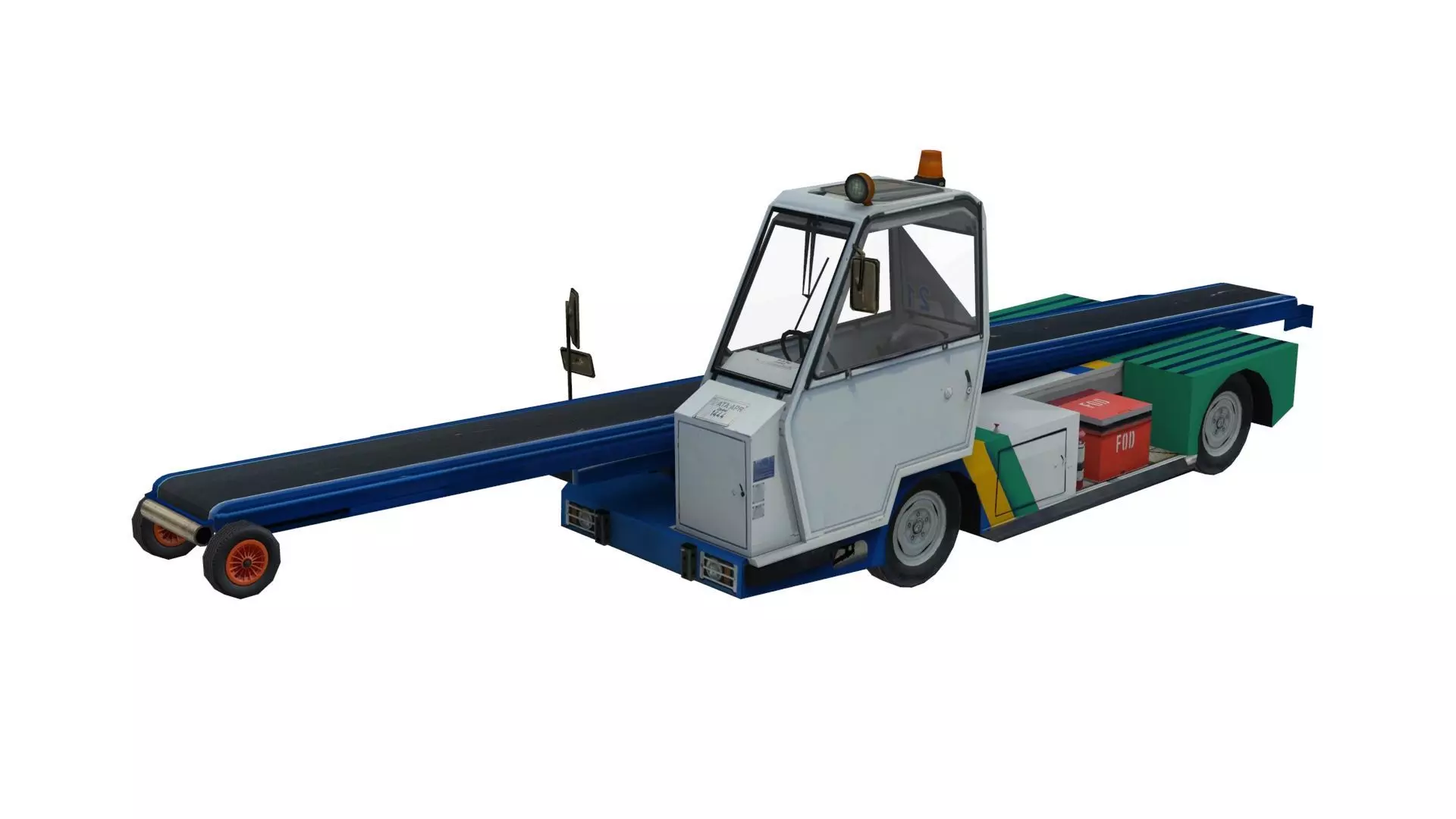 Lowpoly NBL Belt Loader Low-poly 3D model