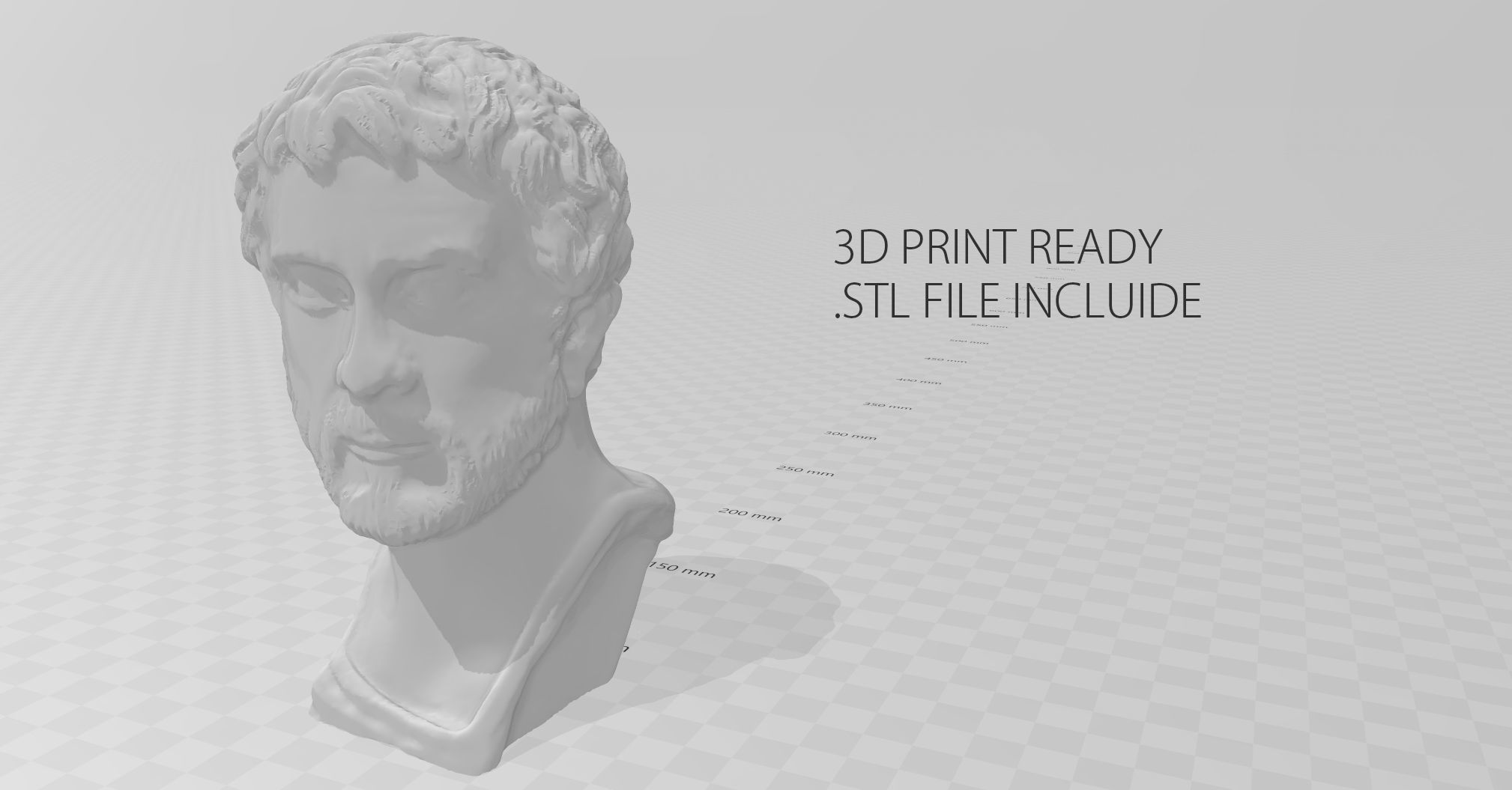 Antonio Pio Bust Low-poly 3D model_6