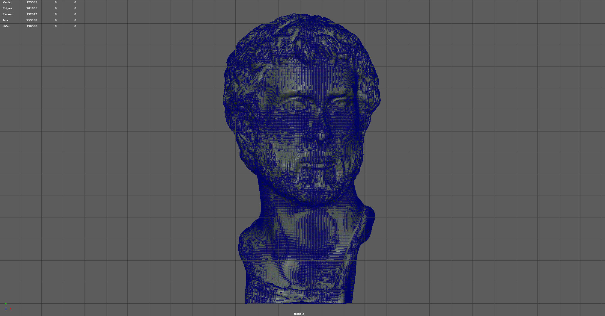 Antonio Pio Bust Low-poly 3D model_13
