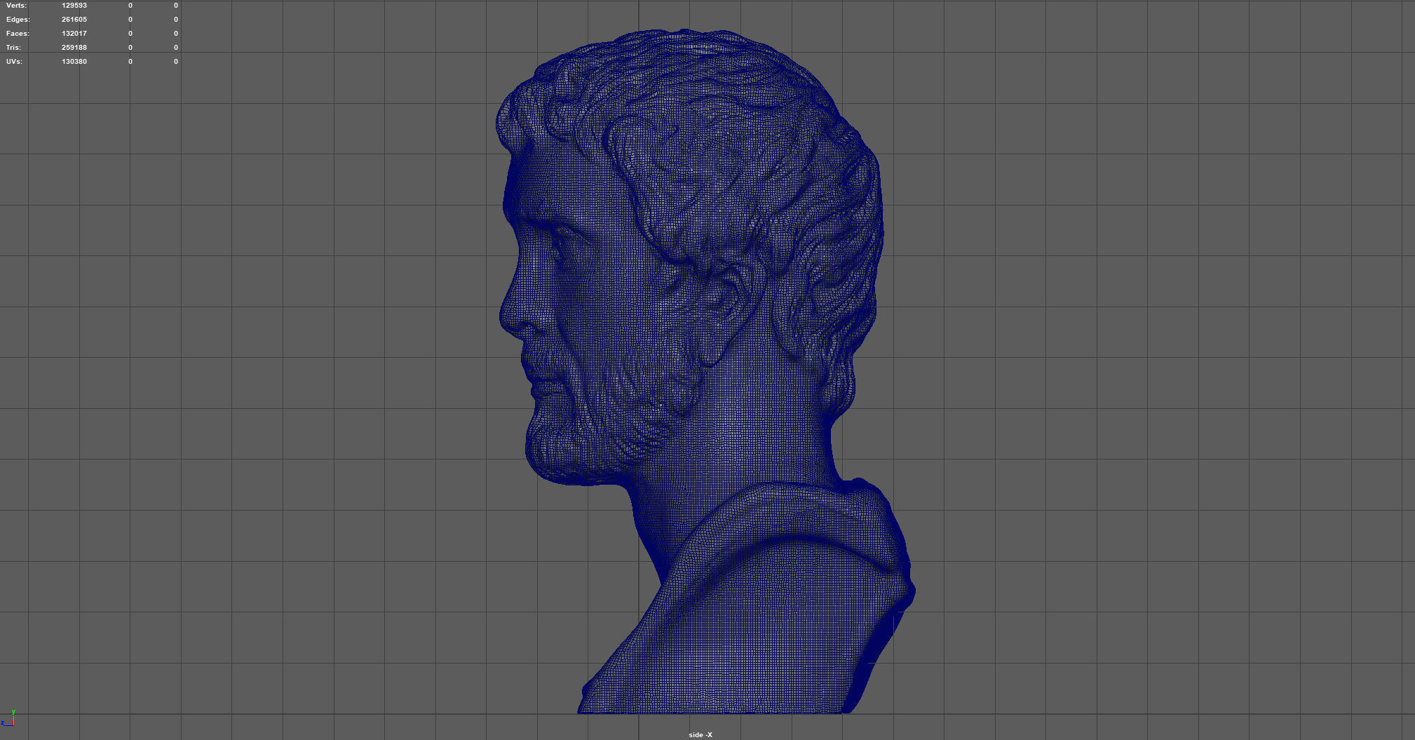 Antonio Pio Bust Low-poly 3D model_14