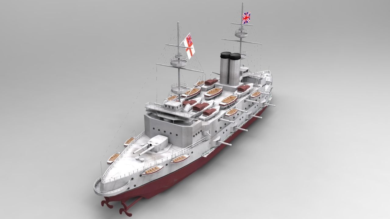 Majestic-class Battleship 3D Model 3D model_4