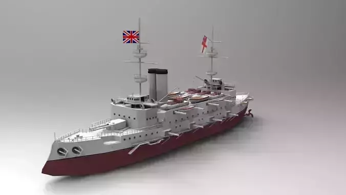 Majestic-class Battleship 3D Model 3D model