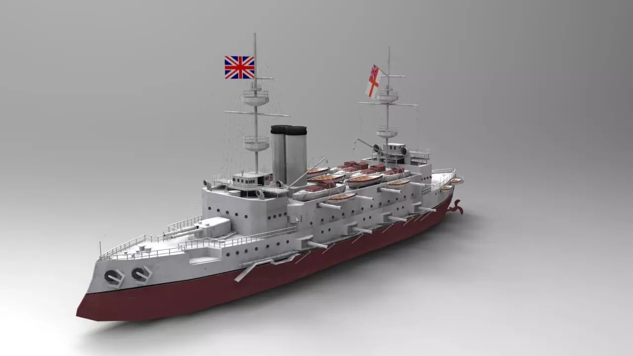 Majestic-class Battleship 3D Model 3D model_0
