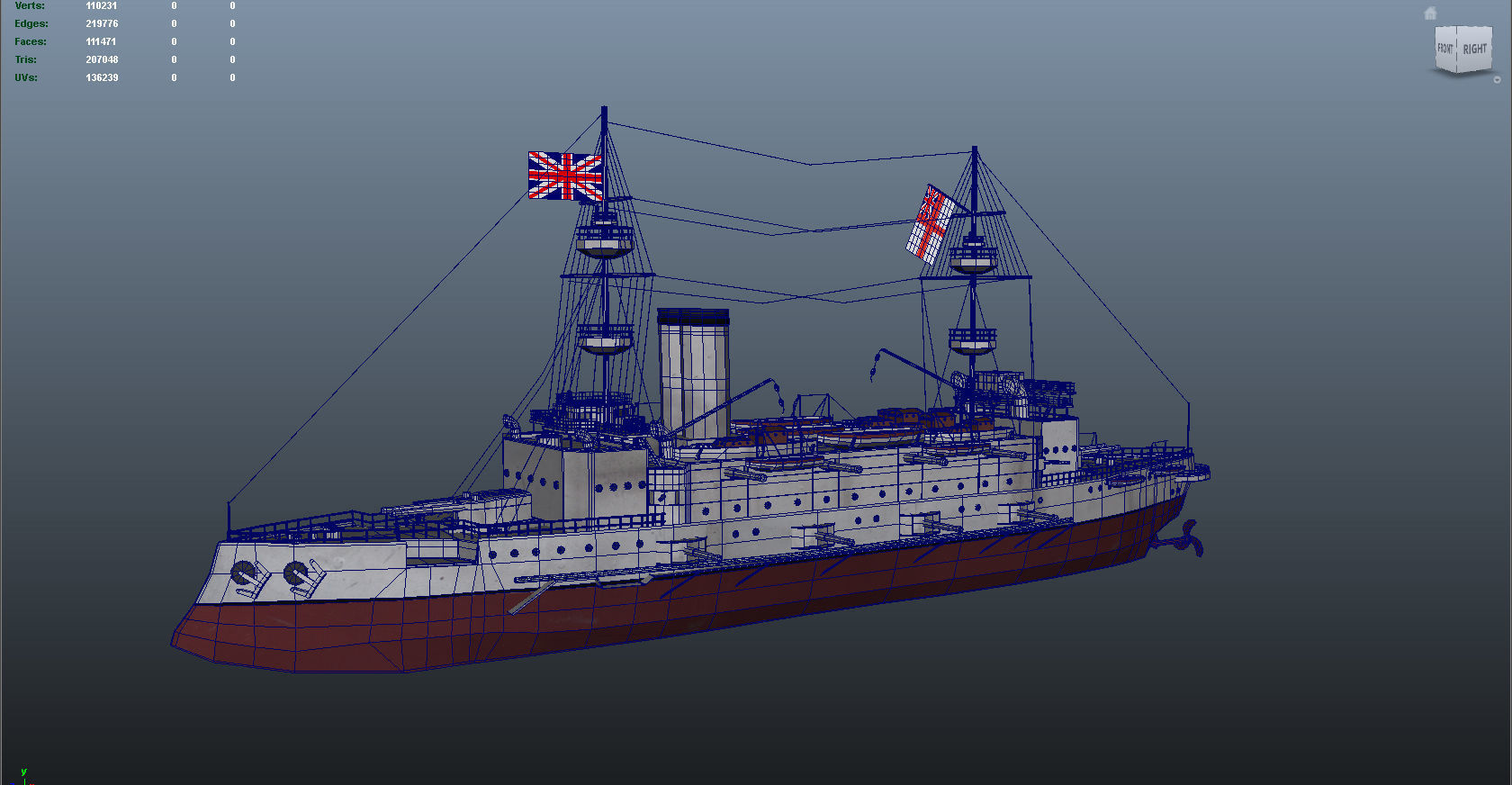 Majestic-class Battleship 3D Model 3D model_1