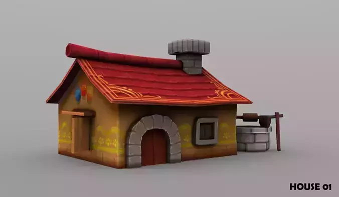 Lowpoly ToonHouse Pack